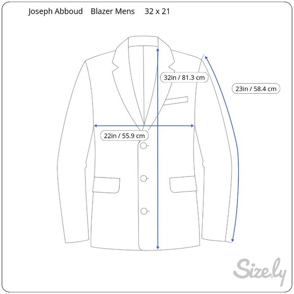 Joseph Abboud Mens Brown Plaid Blazer Size 32 X 21 Wool Blend 2-Button Jacket Ma - Picture 2 of 9